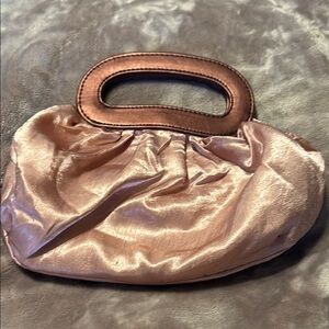 Elegant Pink Satin Clutch